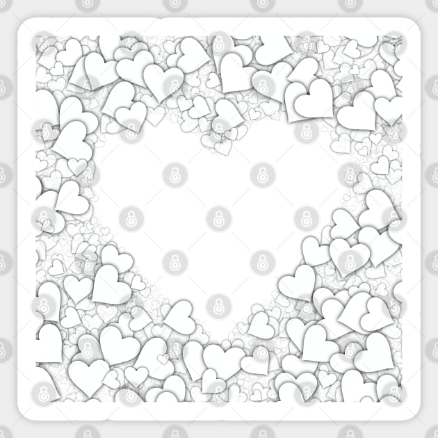 White Hearts Sticker by stefy